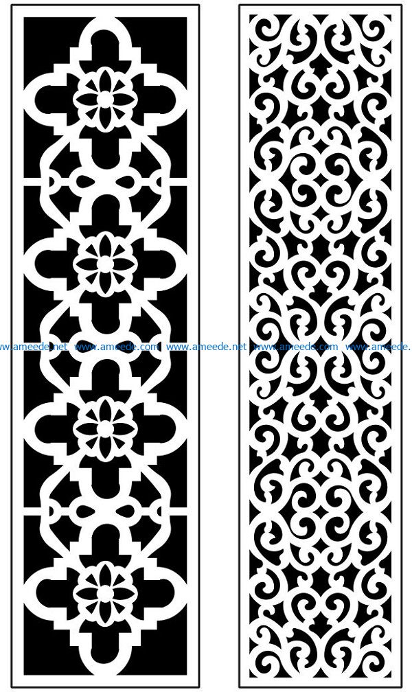 Design pattern panel screen AN00071243 file cdr and dxf free vector download for Laser cut CNC