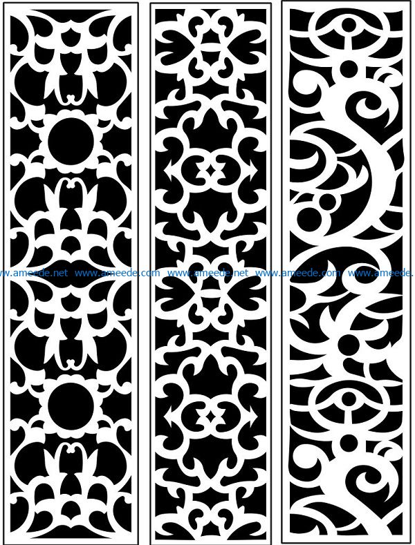 Design pattern panel screen AN00071244 file cdr and dxf free vector download for Laser cut CNC