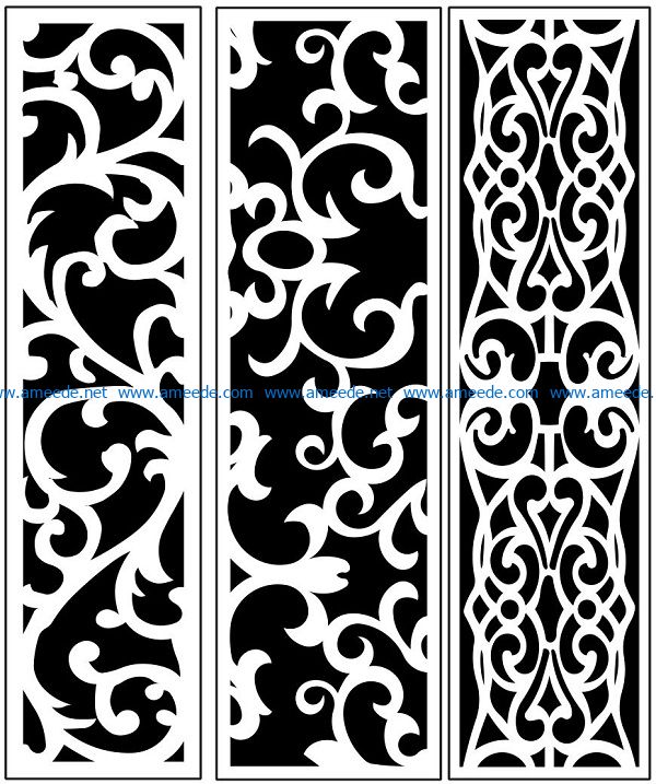 Design pattern panel screen AN00071245 file cdr and dxf free vector download for Laser cut CNC