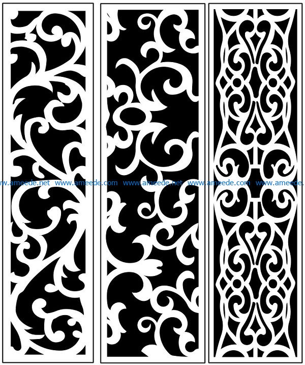 Design pattern panel screen AN00071245 file cdr and dxf free vector ...