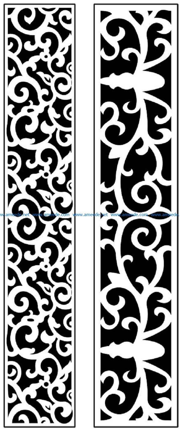 Design pattern panel screen AN00071247 file cdr and dxf free vector download for Laser cut CNC
