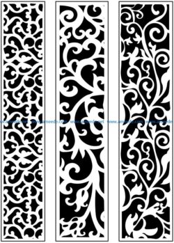 Design pattern panel screen AN00071248 file cdr and dxf free vector download for Laser cut CNC