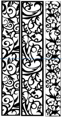 Design pattern panel screen AN00071250 file cdr and dxf free vector download for Laser cut CNC
