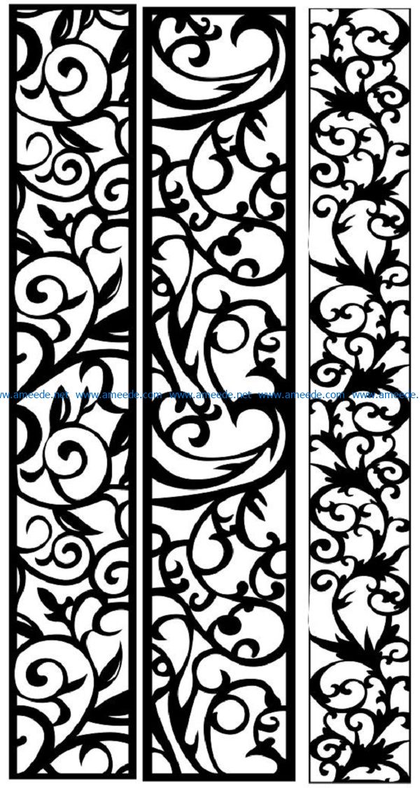 Design pattern panel screen AN00071250 file cdr and dxf free vector download for Laser cut CNC