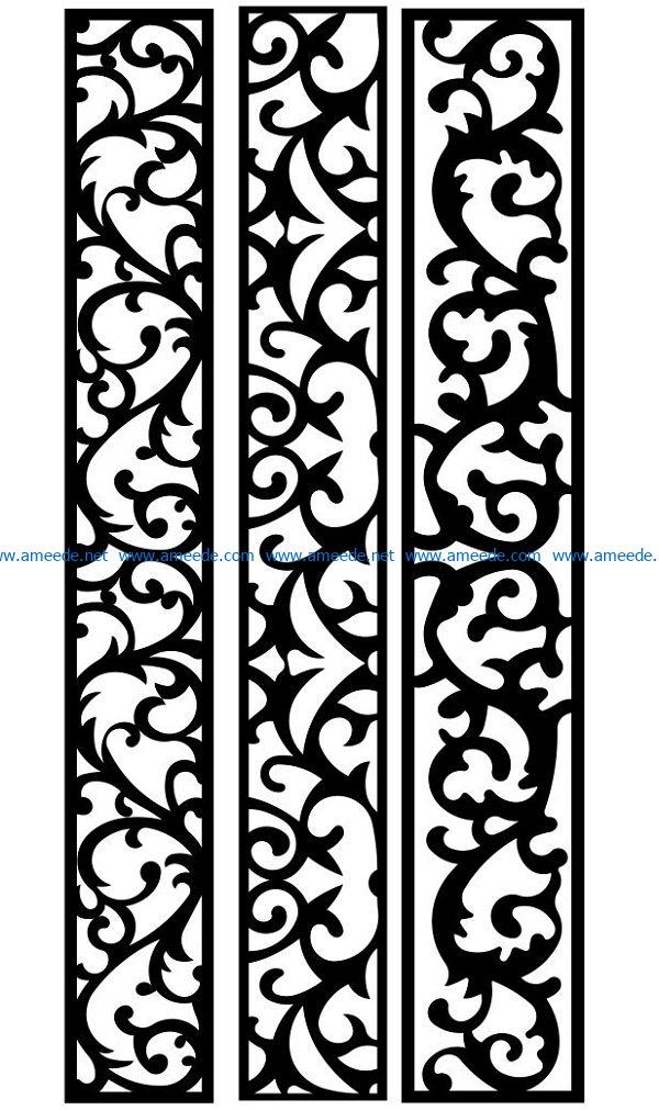 Design pattern panel screen AN00071251 file cdr and dxf free vector download for Laser cut CNC
