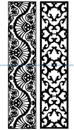 Design pattern panel screen AN00071253 file cdr and dxf free vector download for Laser cut CNC