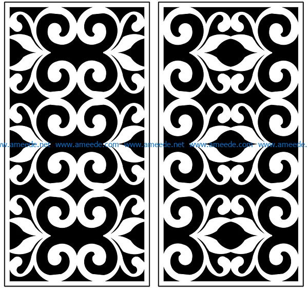 Design pattern panel screen AN00071255 file cdr and dxf free vector download for Laser cut CNC