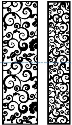 Design pattern panel screen AN00071257 file cdr and dxf free vector download for Laser cut CNC