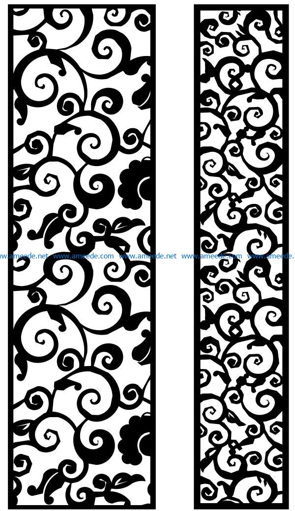 Design pattern panel screen AN00071257 file cdr and dxf free vector download for Laser cut CNC