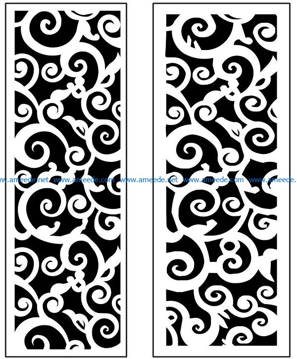 Design pattern panel screen AN00071258 file cdr and dxf free vector download for Laser cut CNC