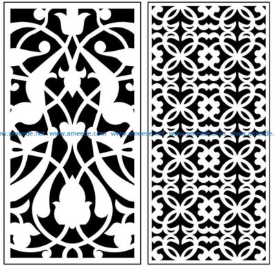 Design pattern panel screen AN00071260 file cdr and dxf free vector download for Laser cut CNC