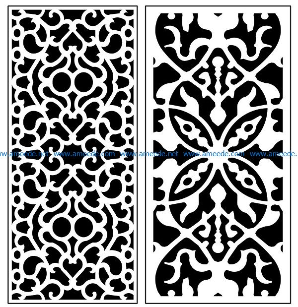 Design pattern panel screen AN00071261 file cdr and dxf free vector download for Laser cut CNC