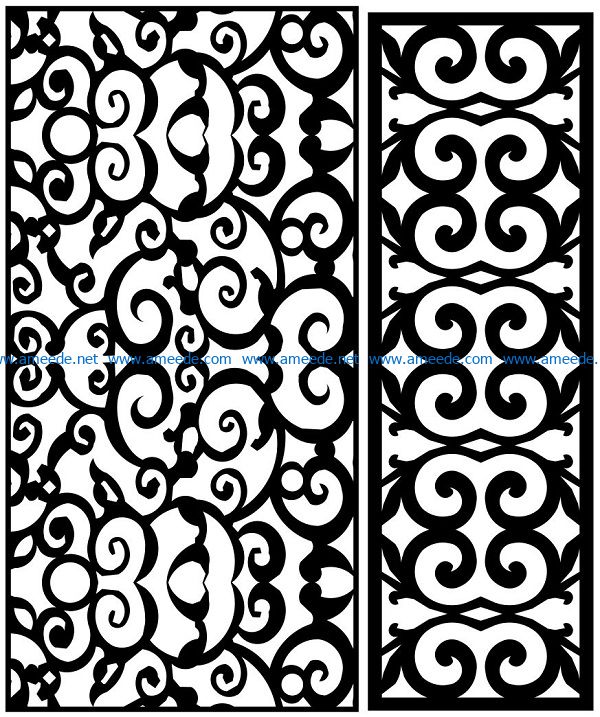 Design pattern panel screen AN00071262 file cdr and dxf free vector download for Laser cut CNC