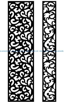 Design pattern panel screen AN00071263 file cdr and dxf free vector download for Laser cut CNC