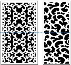 Design pattern panel screen AN00071264 file cdr and dxf free vector download for Laser cut CNC