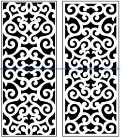 Design pattern panel screen AN00071268 file cdr and dxf free vector download for Laser cut CNC