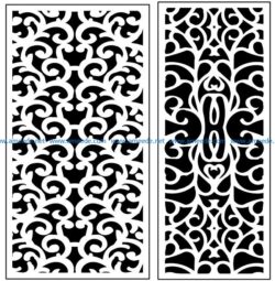 Design pattern panel screen AN00071269 file cdr and dxf free vector download for Laser cut CNC