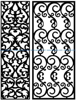 Design pattern panel screen AN00071270 file cdr and dxf free vector download for Laser cut CNC