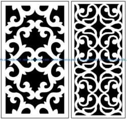Design pattern panel screen AN00071272 file cdr and dxf free vector download for Laser cut CNC