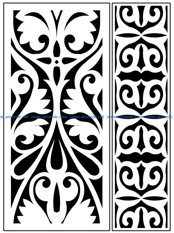 Design pattern panel screen AN00071273 file cdr and dxf free vector download for Laser cut CNC