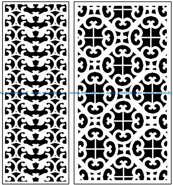 Design pattern panel screen AN00071274 file cdr and dxf free vector download for Laser cut CNC