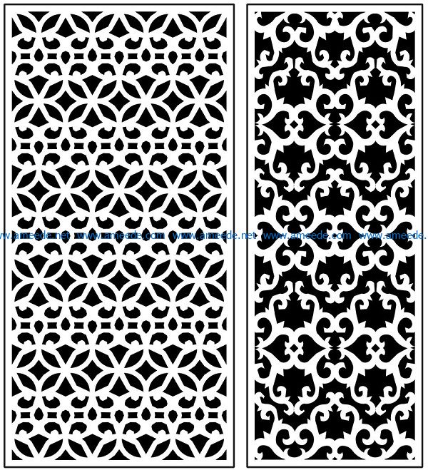 Design pattern panel screen AN00071275 file cdr and dxf free vector download for Laser cut CNC