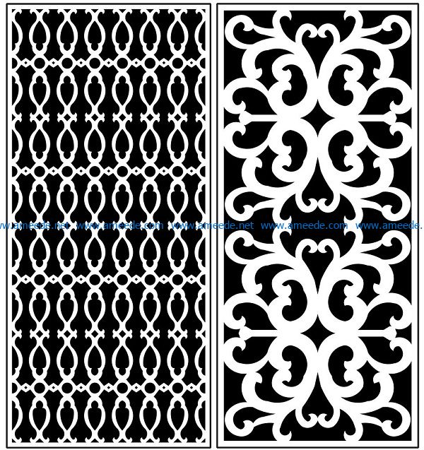 Design pattern panel screen AN00071276 file cdr and dxf free vector download for Laser cut CNC