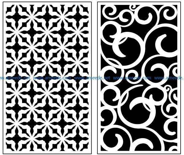 Design pattern panel screen AN00071277 file cdr and dxf free vector download for Laser cut CNC