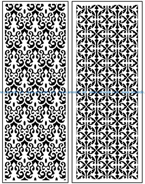 Design pattern panel screen AN00071278 file cdr and dxf free vector download for Laser cut CNC