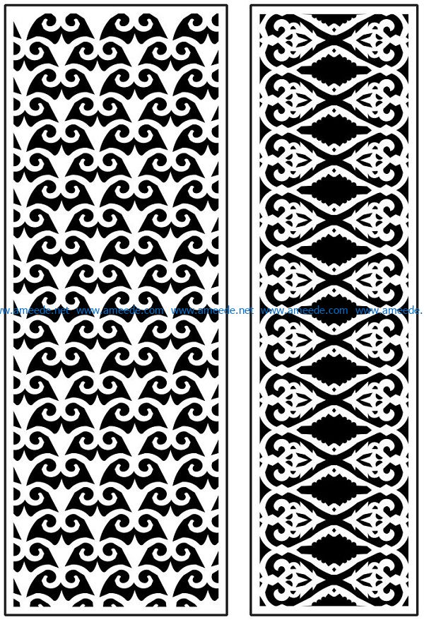 Design pattern panel screen AN00071279 file cdr and dxf free vector download for Laser cut CNC