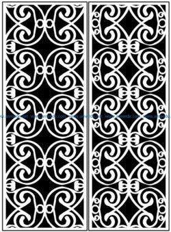 Design pattern panel screen AN00071280 file cdr and dxf free vector download for Laser cut CNC