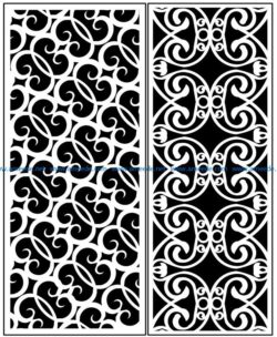 Design pattern panel screen AN00071281 file cdr and dxf free vector download for Laser cut CNC