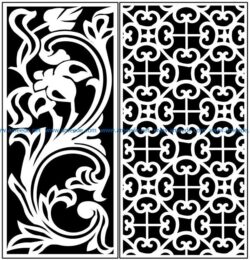 Design pattern panel screen AN00071282 file cdr and dxf free vector download for Laser cut CNC