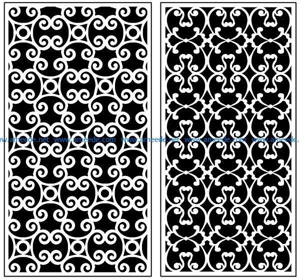 Design pattern panel screen AN00071286 file cdr and dxf free vector download for Laser cut CNC