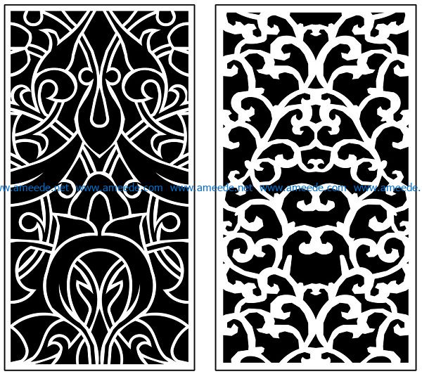 Design pattern panel screen AN00071289 file cdr and dxf free vector download for Laser cut CNC