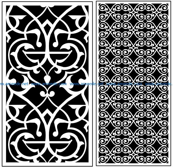 Design pattern panel screen AN00071290 file cdr and dxf free vector download for Laser cut CNC