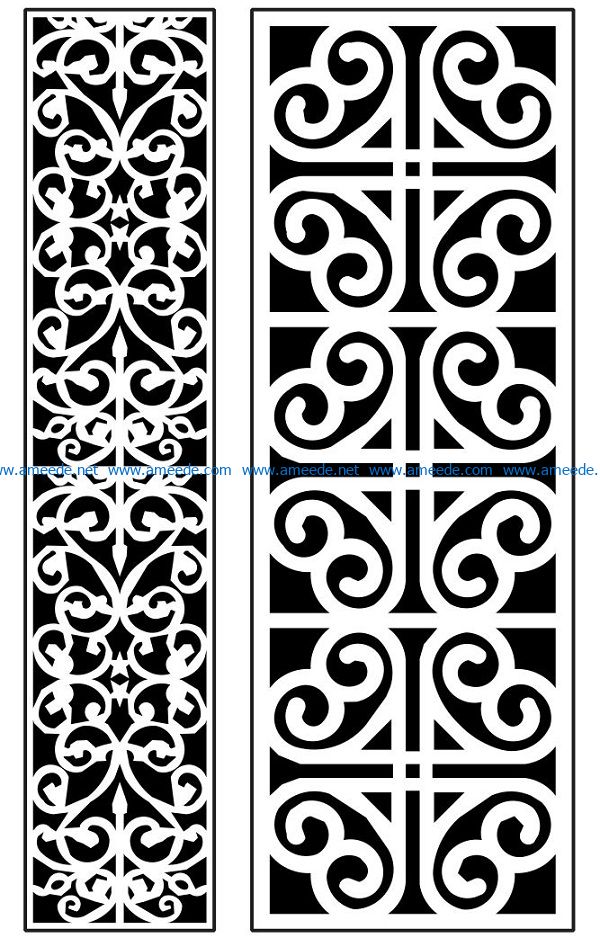 Design pattern panel screen AN00071291 file cdr and dxf free vector download for Laser cut CNC