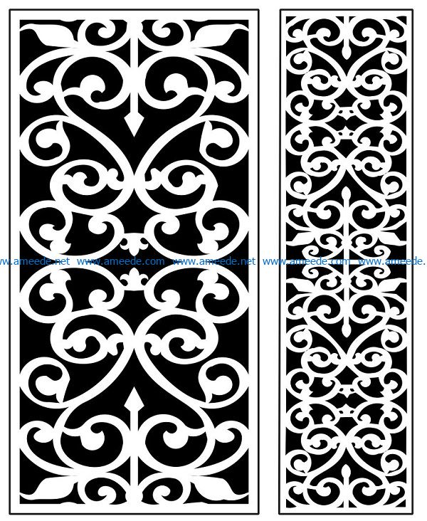 Design pattern panel screen AN00071292 file cdr and dxf free vector download for Laser cut CNC