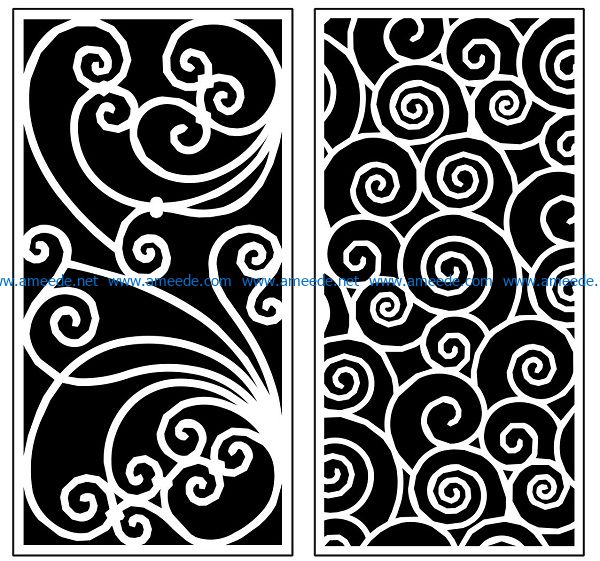 Design pattern panel screen AN00071293 file cdr and dxf free vector download for Laser cut CNC