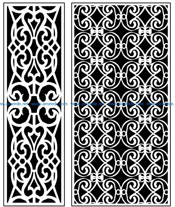 Design pattern panel screen AN00071294 file cdr and dxf free vector download for Laser cut CNC