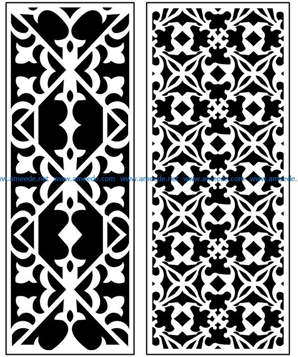 Design pattern panel screen AN00071296 file cdr and dxf free vector download for Laser cut CNC