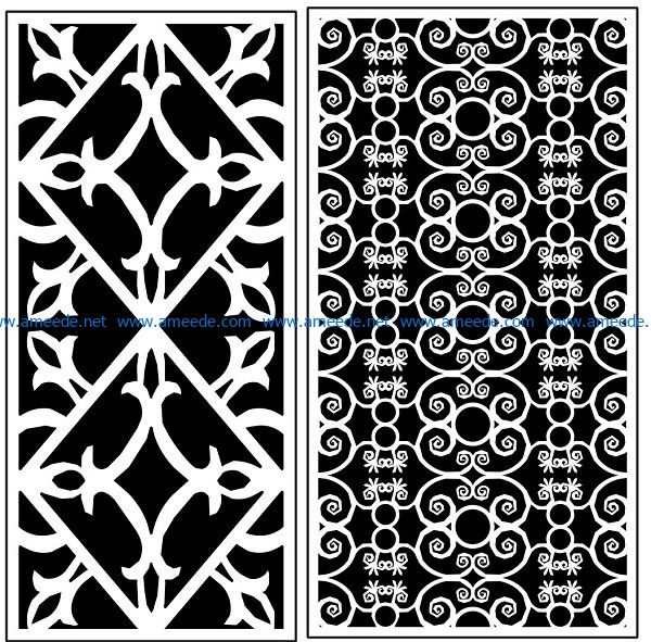 Design pattern panel screen AN00071297 file cdr and dxf free vector download for Laser cut CNC
