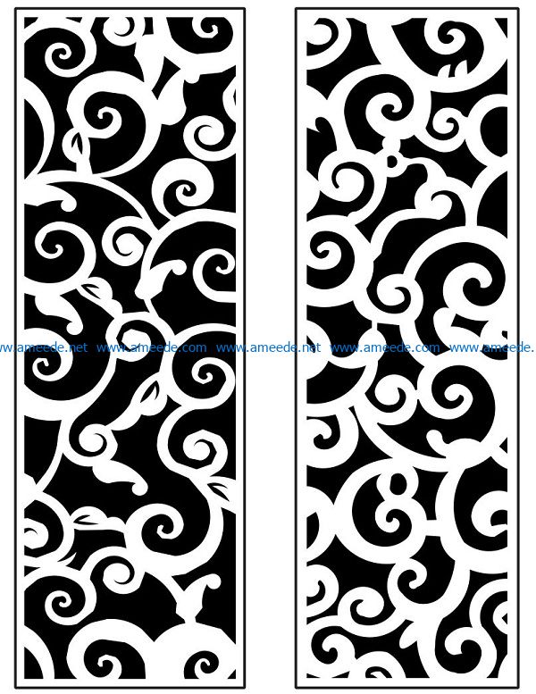 Design pattern panel screen AN00071298 file cdr and dxf free vector download for Laser cut CNC