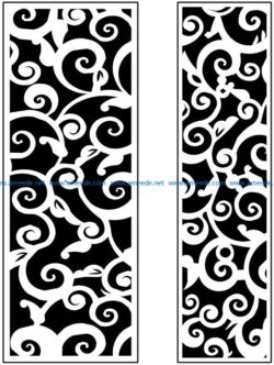 Design pattern panel screen AN00071299 file cdr and dxf free vector download for Laser cut CNC