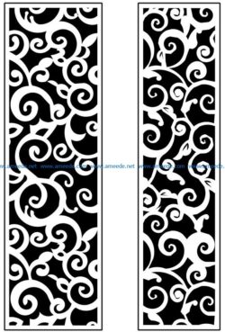 Design pattern panel screen AN00071300 file cdr and dxf free vector download for Laser cut CNC