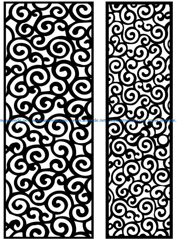 Design pattern panel screen AN00071303 file cdr and dxf free vector download for Laser cut CNC