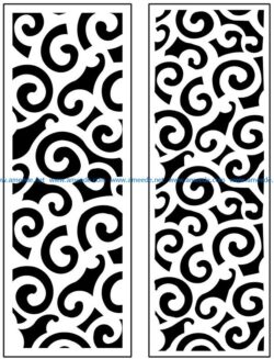Design pattern panel screen AN00071305 file cdr and dxf free vector download for Laser cut CNC