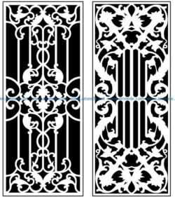 Design pattern panel screen AN00071307 file cdr and dxf free vector download for Laser cut CNC