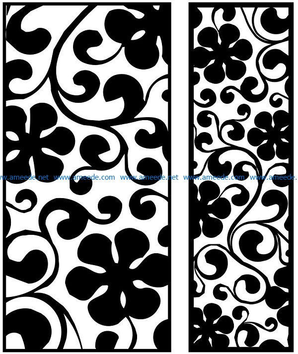 Design pattern panel screen AN00071308 file cdr and dxf free vector download for Laser cut CNC
