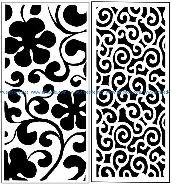 Design pattern panel screen AN00071309 file cdr and dxf free vector download for Laser cut CNC